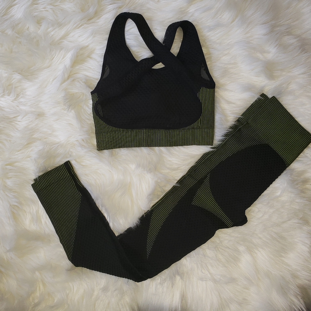 Energy Seamless yoga gym 2pcs Set S